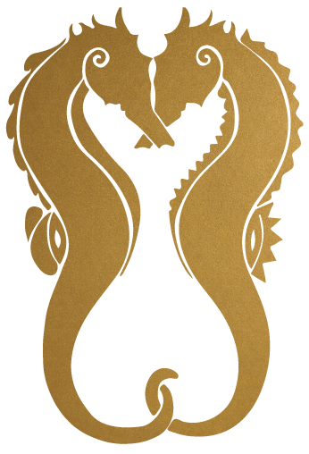 Saltay seahorse logomark